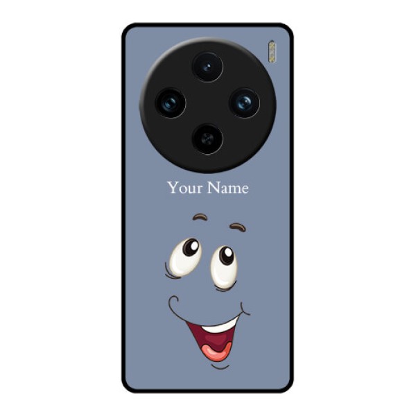 Vivo X100 Pro 5G Custom Glass Phone Case - Laughing Cartoon Face Design