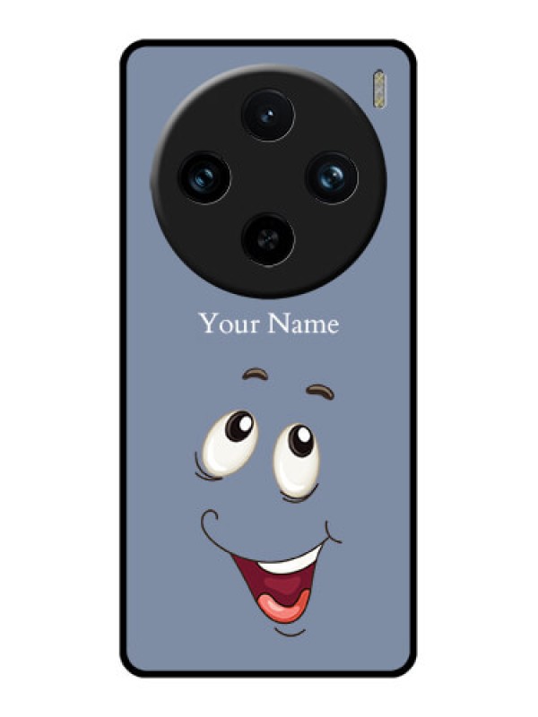 Custom Vivo X100 Pro 5G Custom Glass Phone Case - Laughing Cartoon Face Design