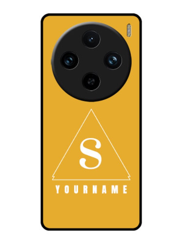 Custom Vivo X100 Pro 5G Custom Glass Phone Case - Simple Triangle Design