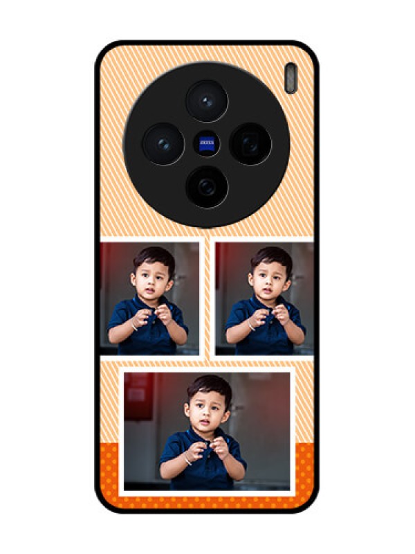 Custom Vivo X200 5G Custom Glass Phone CaseBulk Photos Upload Design