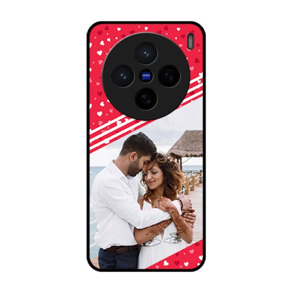 Vivo X200 5G Custom Glass Phone CaseValentines Gift Design