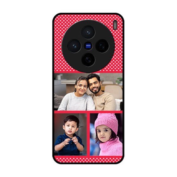 Vivo X200 5G Custom Glass Phone CaseBulk Photo Upload Design