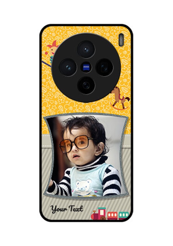 Vivo X200 5G Custom Glass Phone CaseBaby Picture Upload Design