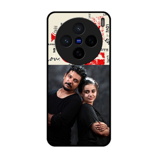 Vivo X200 5G Custom Glass Phone CaseTrendy Love Design Case