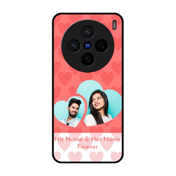 Vivo X200 5G Custom Glass Phone CaseCouple Pic Upload Design