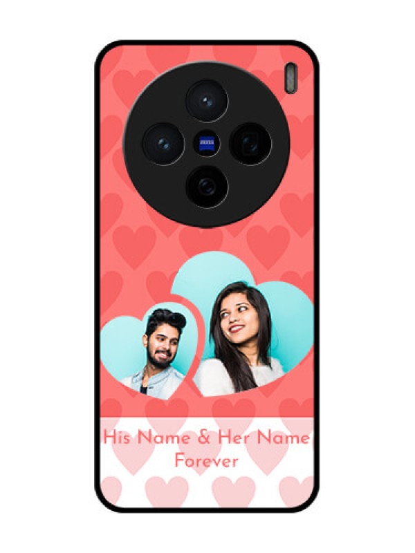 Custom Vivo X200 5G Custom Glass Phone CaseCouple Pic Upload Design