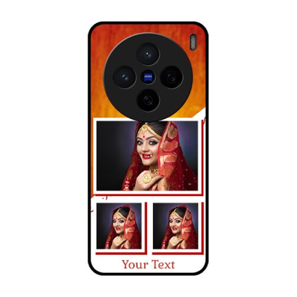 Vivo X200 5G Custom Glass Phone CaseWedding Memories Design