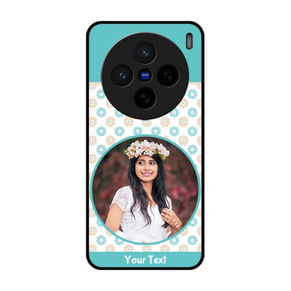 Vivo X200 5G Custom Glass Phone CaseBeautiful Flowers Design
