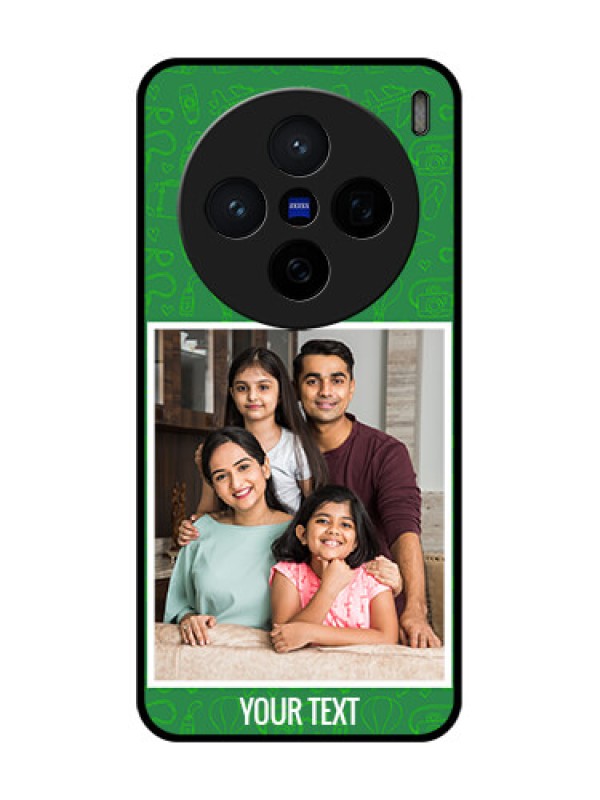 Custom Vivo X200 5G Custom Glass Phone CasePicture Upload Design