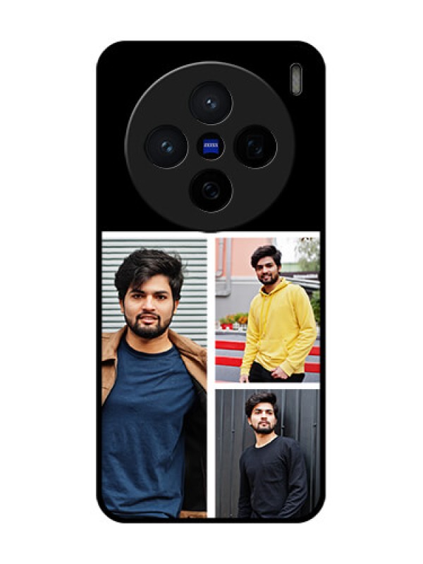 Custom Vivo X200 5G Custom Glass Phone CaseUpload Multiple Picture Design