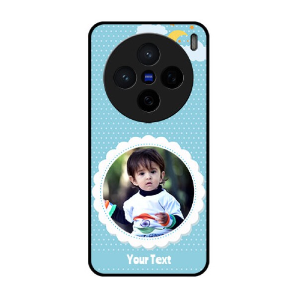 Vivo X200 5G Custom Glass Phone CaseViolet Pattern Design