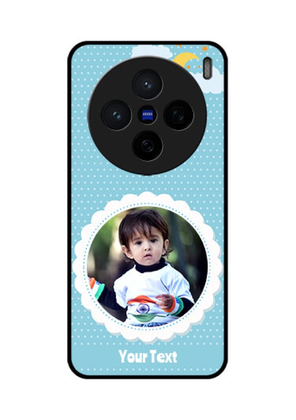 Vivo X200 5G Custom Glass Phone CaseViolet Pattern Design