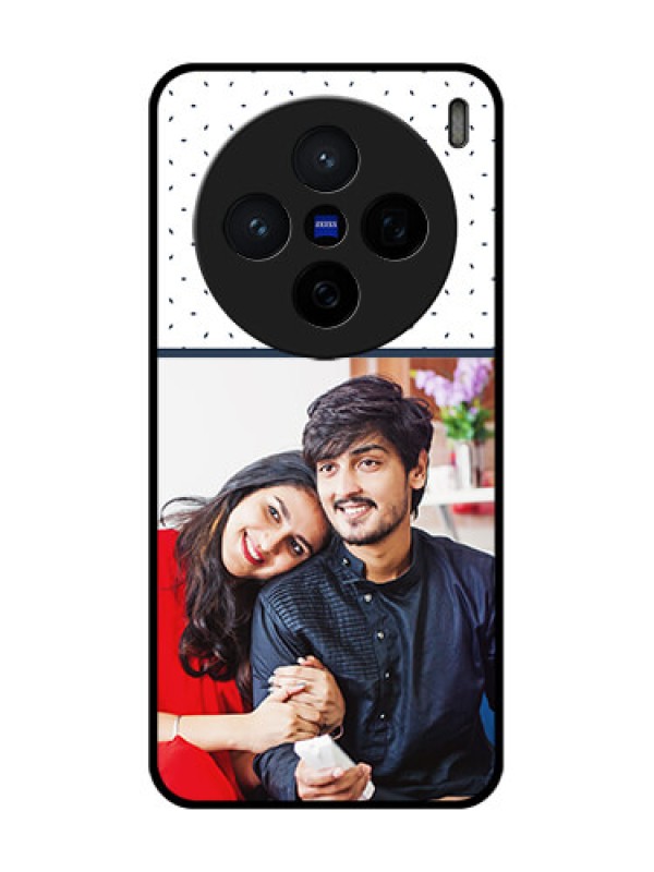 Custom Vivo X200 5G Custom Glass Phone CasePremium Dot Design