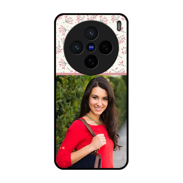 Vivo X200 5G Custom Glass Phone CaseStunning Floral Design