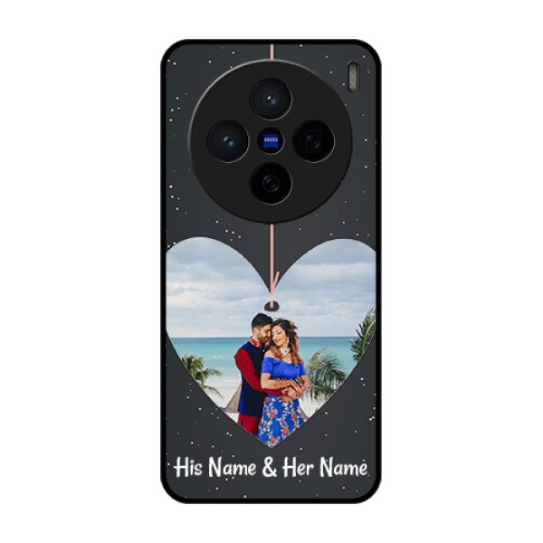 Vivo X200 5G Custom Glass Phone CaseHanging Heart Design
