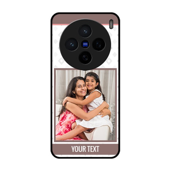 Vivo X200 5G Custom Glass Phone CaseSimple Diamond Design