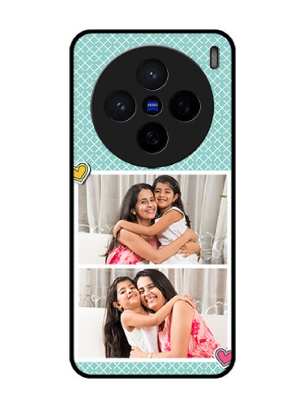 Custom Vivo X200 5G Custom Glass Phone Case2 Image Holder With Pattern Design