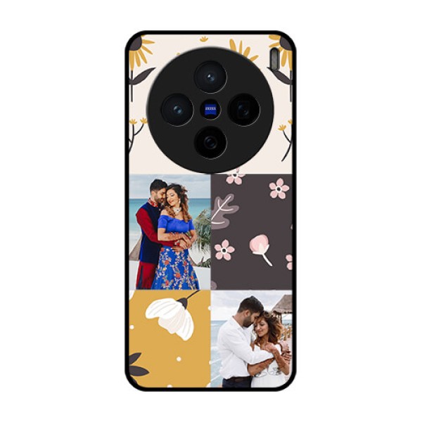 Vivo X200 5G Custom Glass Phone Case3 Images With Floral Design Vivo X200 5G Custom Glass Phone Case3 Images With Floral Design