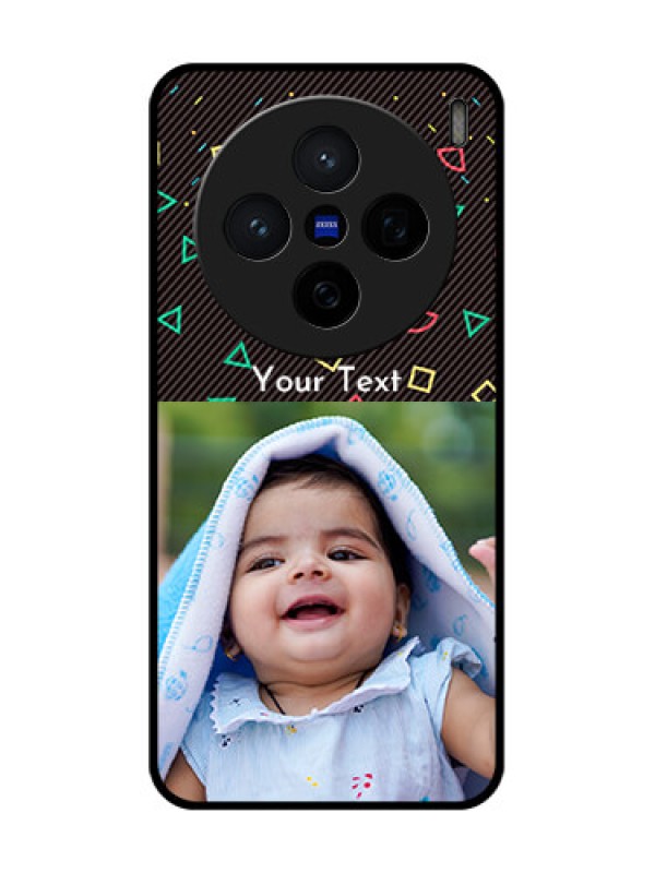 Custom Vivo X200 5G Custom Glass Phone CaseWith Confetti Birthday Design