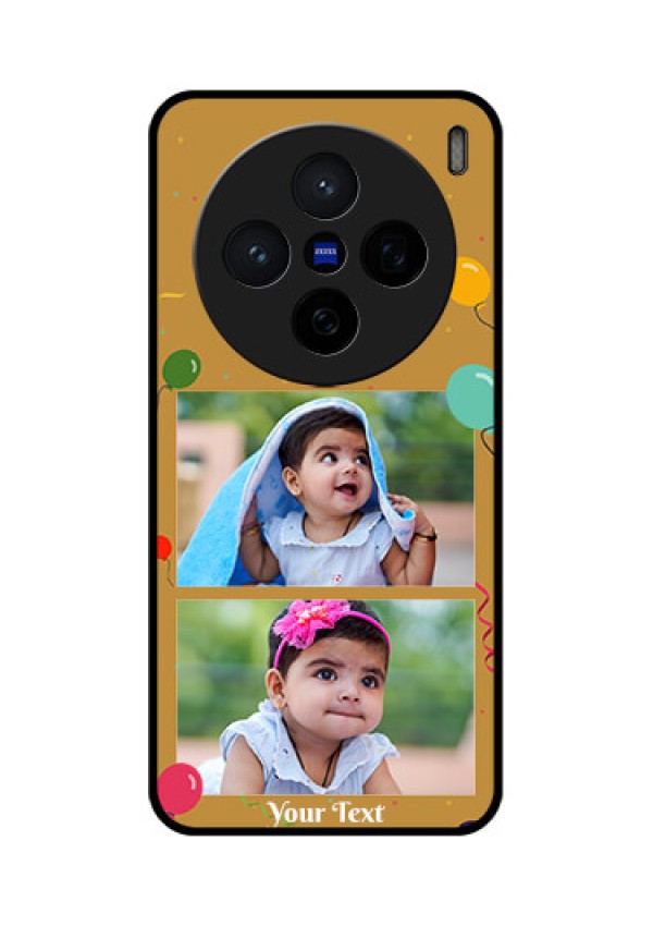 Vivo X200 5G Custom Glass Phone CaseImage Holder With Birthday Celebrations Design