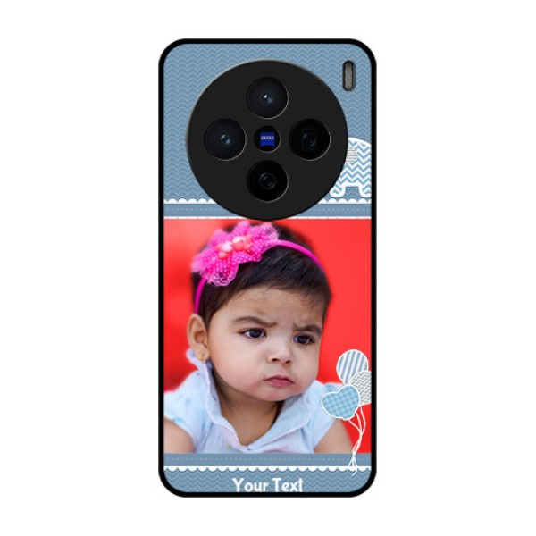 Vivo X200 5G Custom Glass Phone CaseWith Kids Pattern Design