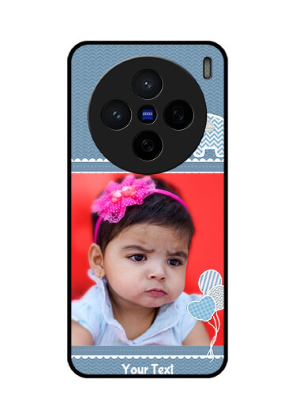 Vivo X200 5G Custom Glass Phone CaseWith Kids Pattern Design