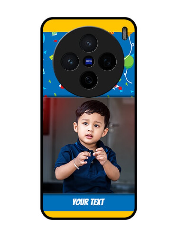 Custom Vivo X200 5G Custom Glass Phone CaseBirthday Wishes Design