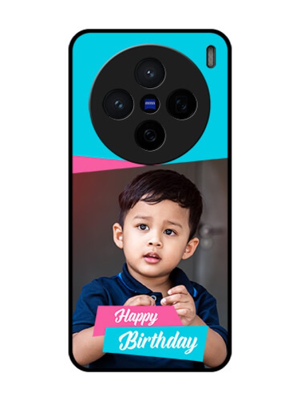 Custom Vivo X200 5G Custom Glass Phone CaseImage Holder With 2 Color Design