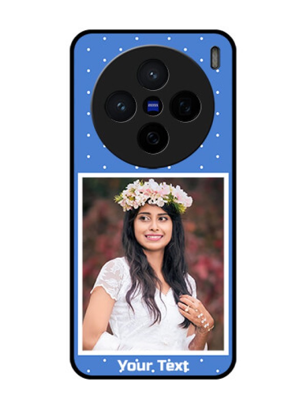 Custom Vivo X200 5G Custom Glass Phone CasePolka Dots Design