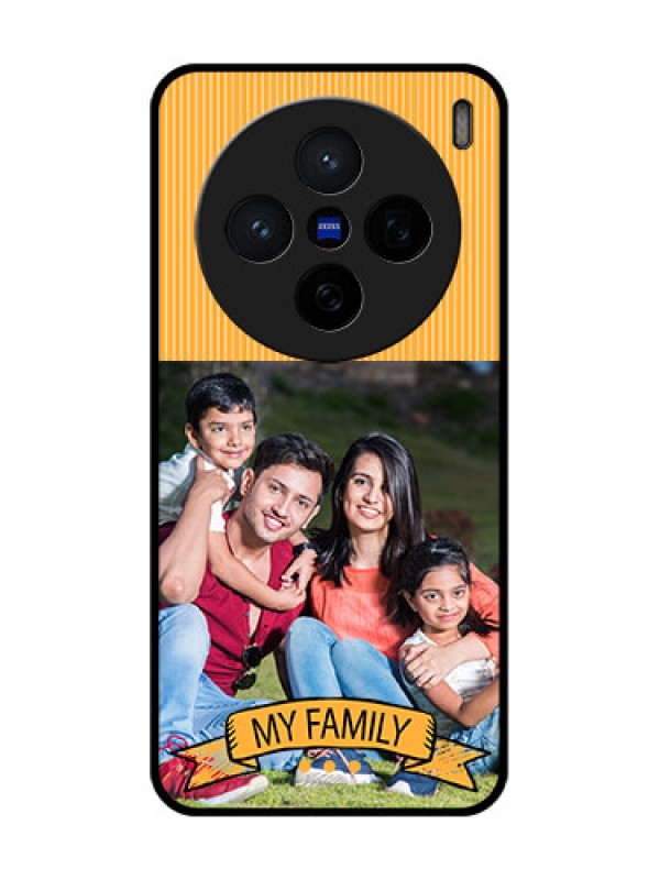 Custom Vivo X200 5G Custom Glass Phone CaseMy Family Design