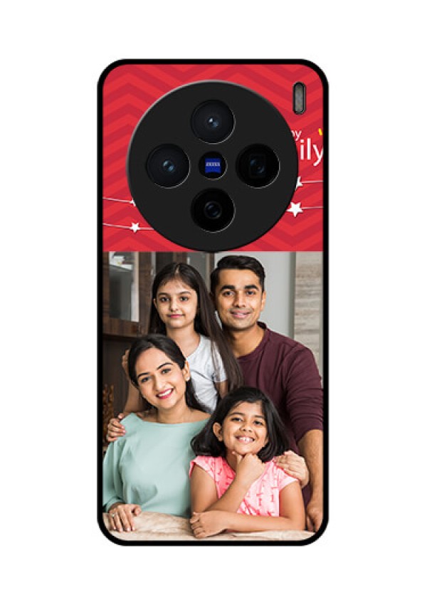 Vivo X200 5G Custom Glass Phone CaseHappy Family Design