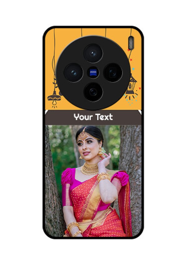 Vivo X200 5G Custom Glass Phone CaseWith Family Picture And Icons