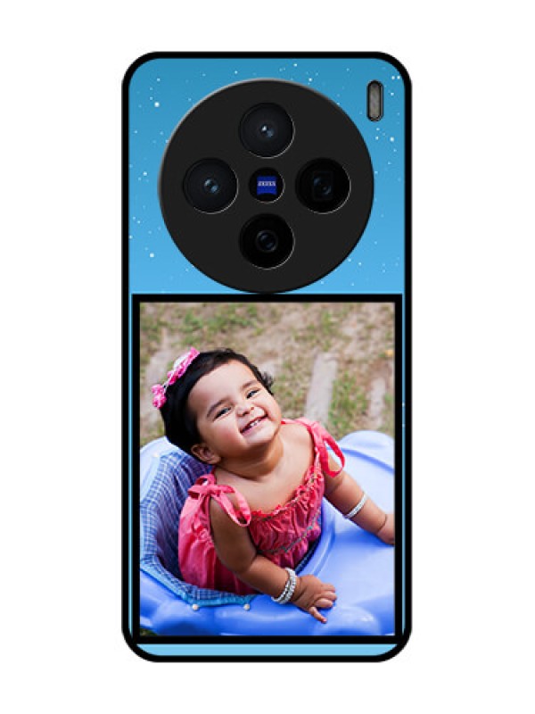 Custom Vivo X200 5G Custom Glass Phone CaseWave Pattern Colorful Design