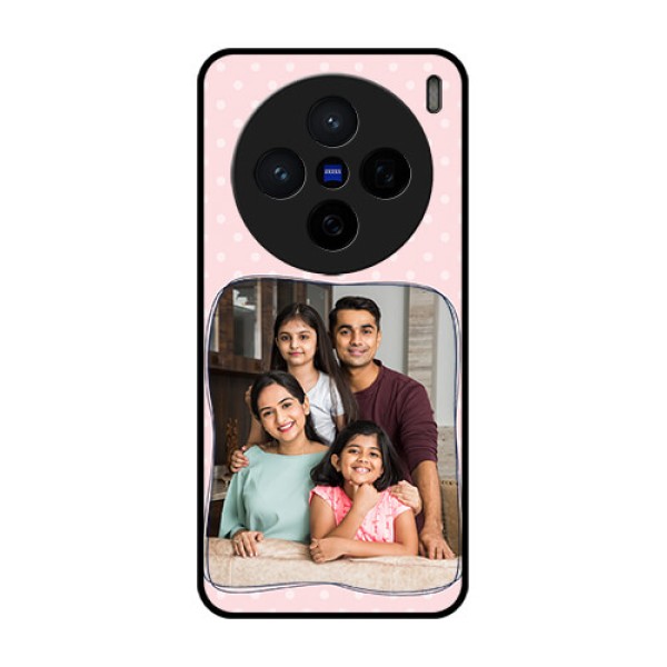 Vivo X200 5G Custom Glass Phone CaseFamily With Dots Design