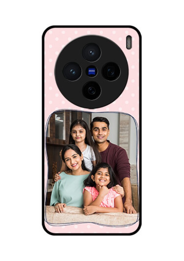 Vivo X200 5G Custom Glass Phone CaseFamily With Dots Design