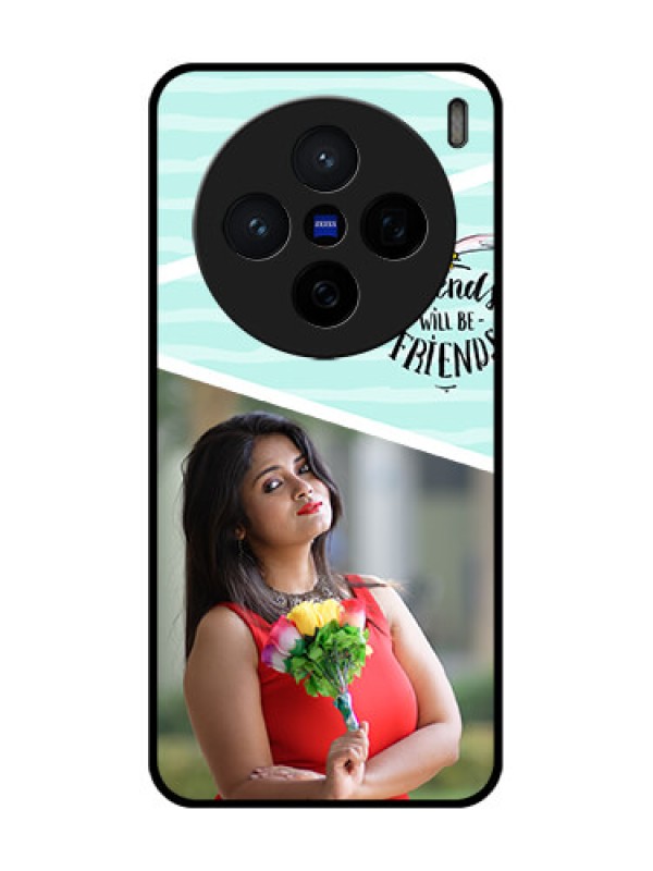 Custom Vivo X200 5G Custom Glass Phone CaseFriends Picture Icon Design
