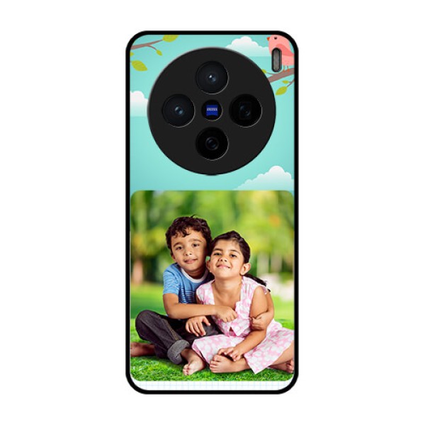 Vivo X200 5G Custom Glass Phone CaseDoodle Love Design