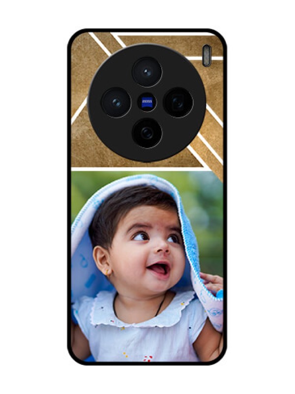 Custom Vivo X200 5G Custom Glass Phone CaseGradient Abstract Texture Design