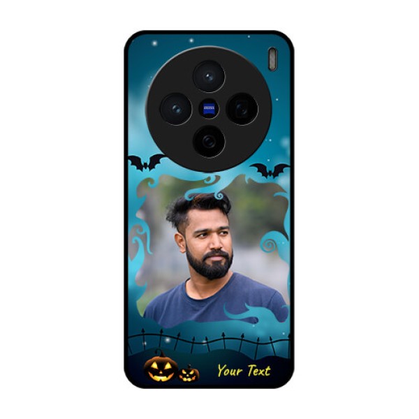 Vivo X200 5G Custom Glass Phone CaseHalloween Frame Design