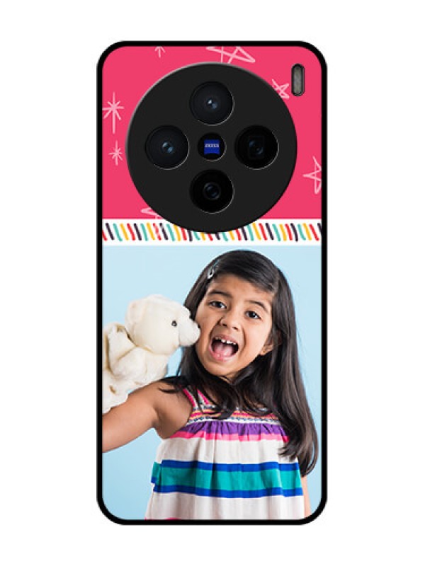 Custom Vivo X200 5G Custom Glass Phone CaseLine Art Design