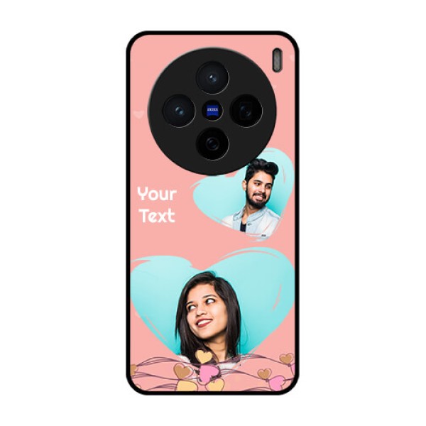 Vivo X200 5G Custom Glass Phone CaseLove Doodle Design