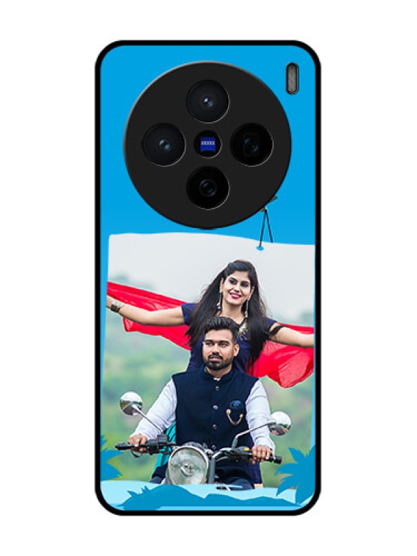 Custom Vivo X200 5G Custom Glass Phone CaseTraveller Design