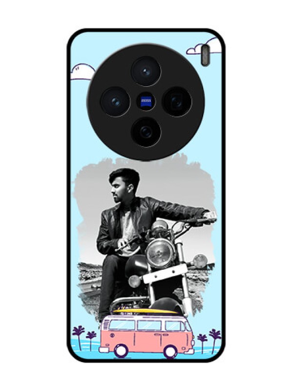 Custom Vivo X200 5G Custom Glass Phone CaseTravel and Adventure Design