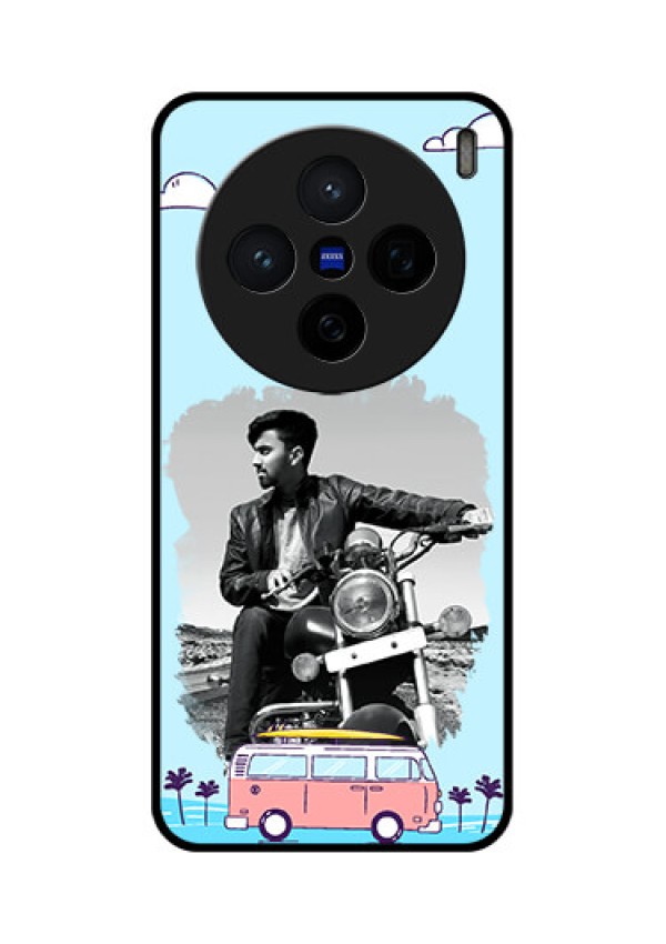Vivo X200 5G Custom Glass Phone CaseTravel and Adventure Design
