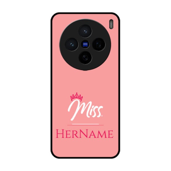 Vivo X200 5G Custom Glass Phone CaseMrs With Name Design