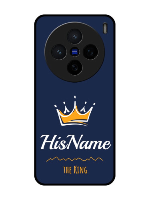 Custom Vivo X200 5G Custom Glass Phone CaseKing With Name Design