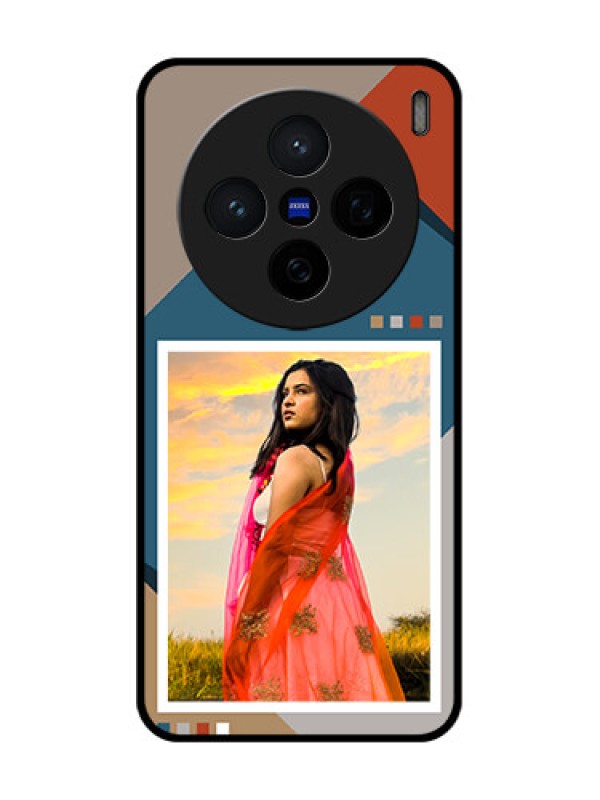 Custom Vivo X200 5G Custom Glass Phone CaseRetro Color Pallet Design