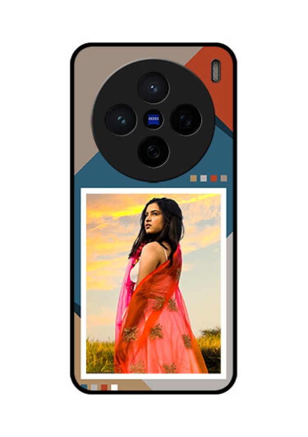 Vivo X200 5G Custom Glass Phone CaseRetro Color Pallet Design