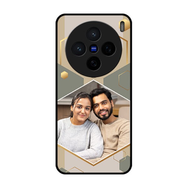 Vivo X200 5G Custom Glass Phone CaseStylish Hexagon Pattern Design Vivo X200 5G Custom Glass Phone CaseStylish Hexagon Pattern Design