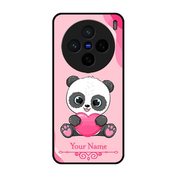 Vivo X200 5G Custom Glass Phone CaseCute Panda Design